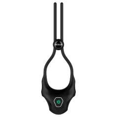   Nexus Forge - vibrerende verstelbare penisring - siliconen - zwart