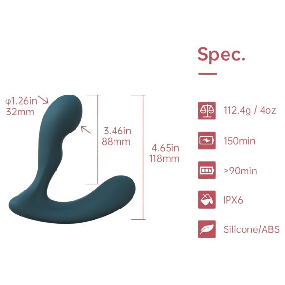 Magic Motion Solstice X - prostaat vibrator - app bestuurbaar - siliconen groen