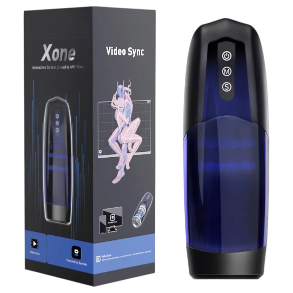 Magic Motion Xone - App-gestuurde masturbator voor mannen (blauw)