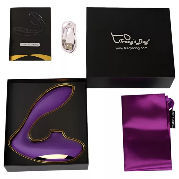 Tracy's Dog OG - G-spot vibrator en clitorisstimulator - siliconen - paars