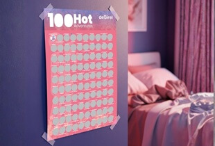 100 Seksposities Krasposter: De speelse schatkaart voor jullie slaapkamer