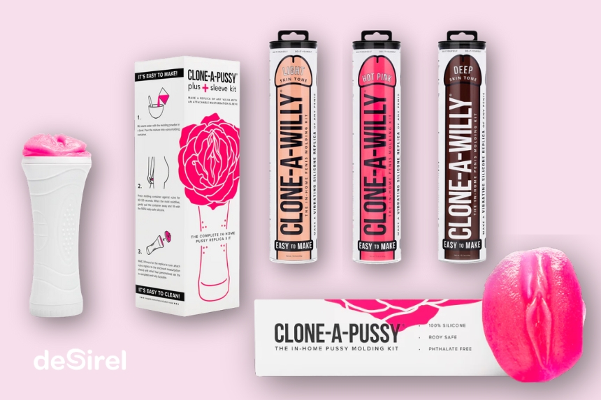 Clone a Willy & Clone a Pussy zelfgemaakte DIY dildo en masturbator set | Sex Shop Desirel