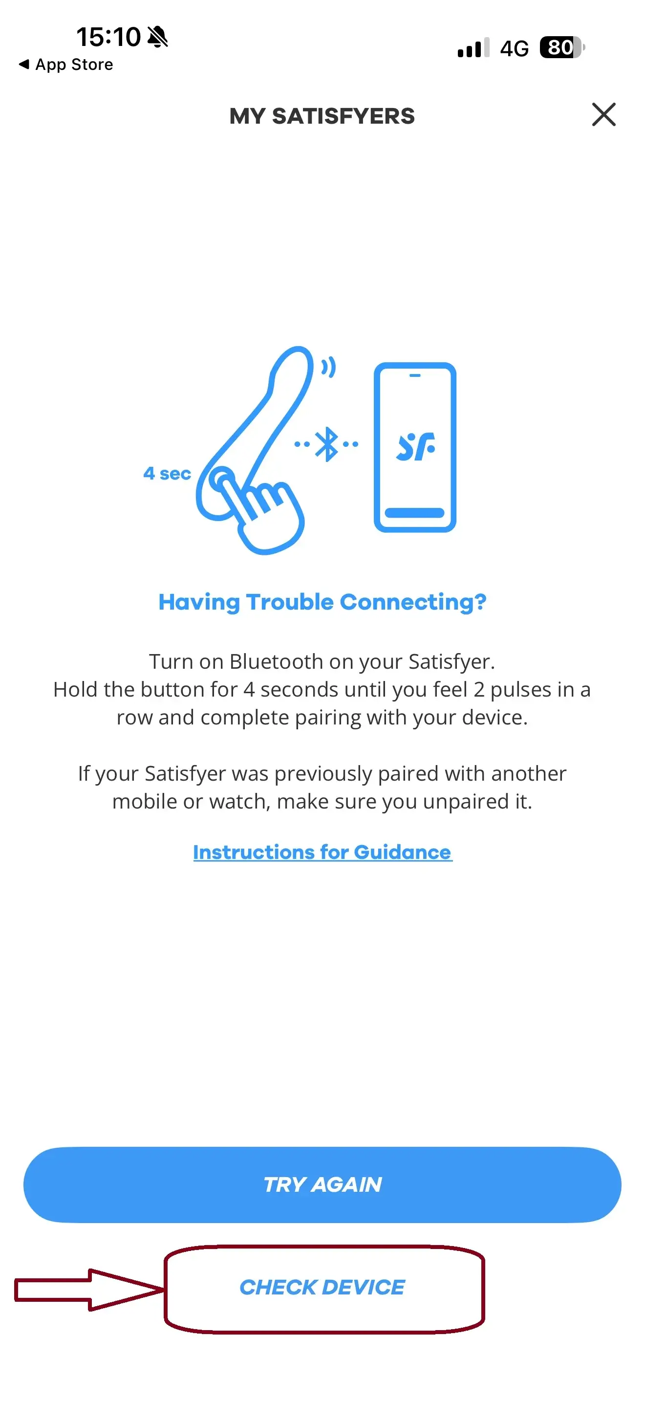 Satisfyer Connect App: jouw stapsgewijze gids stap 2 | Desirel Sex Shop